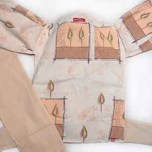 Цветы в окошке, бежевые