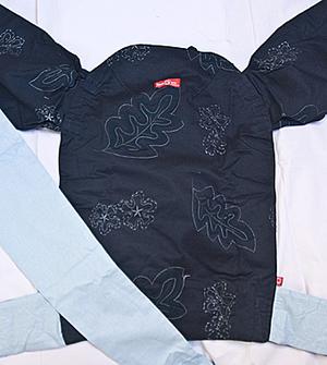 Синие листья