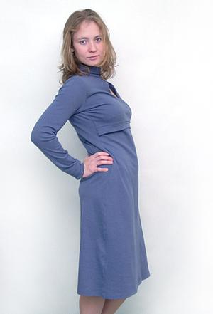 Платье-гольф, серое