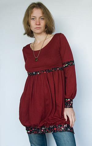 Платье, спелая вишня