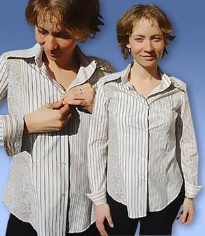 Блузка в полоску