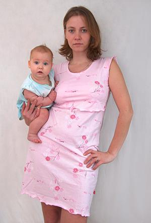 Ночная рубашка «Розовые цветы»