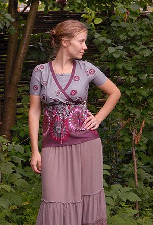 Блуза с захлестом, тихий вечер