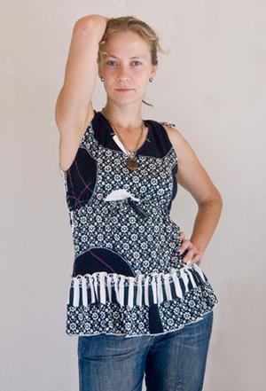 Майка с завязками, зазеркалье