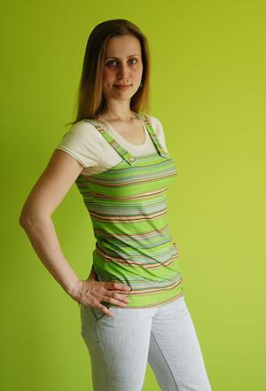 Оливковая с полоской