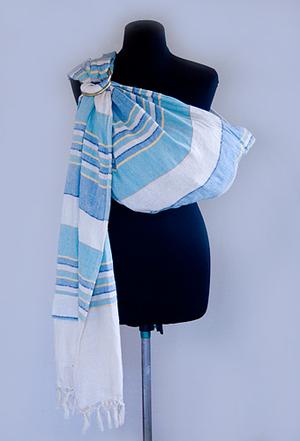 Бирюзовый, белый