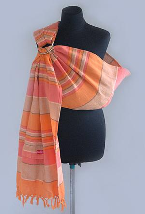 Оранжевый, бежевый, розовый