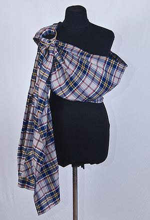 Сине-белая шотландка