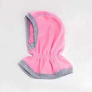 Балаклава розовая с серым