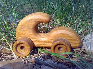 Машинка-гонка, береза