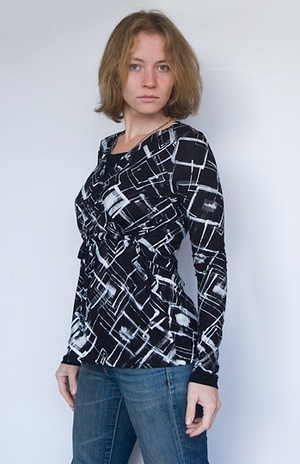 Блуза с завязками, геометрия